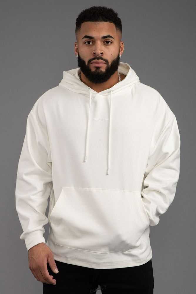 White YoungLa 544 Cloud Hoodies | 5768-BKWZN