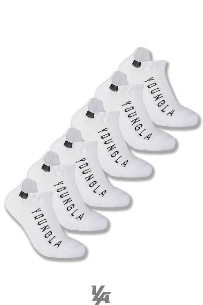 White YoungLa 710 Performance Ankle Socks 3-Pack | 2465-DLQBZ