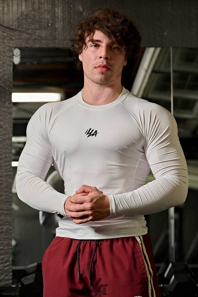 White YoungLa 802 - Speed Compression Longsleeves | 4531-ZFEWG