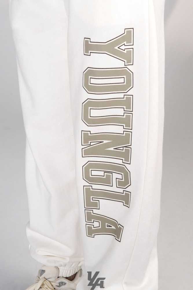 White YoungLa W223 - Campus Joggers | 9430-OAQLZ