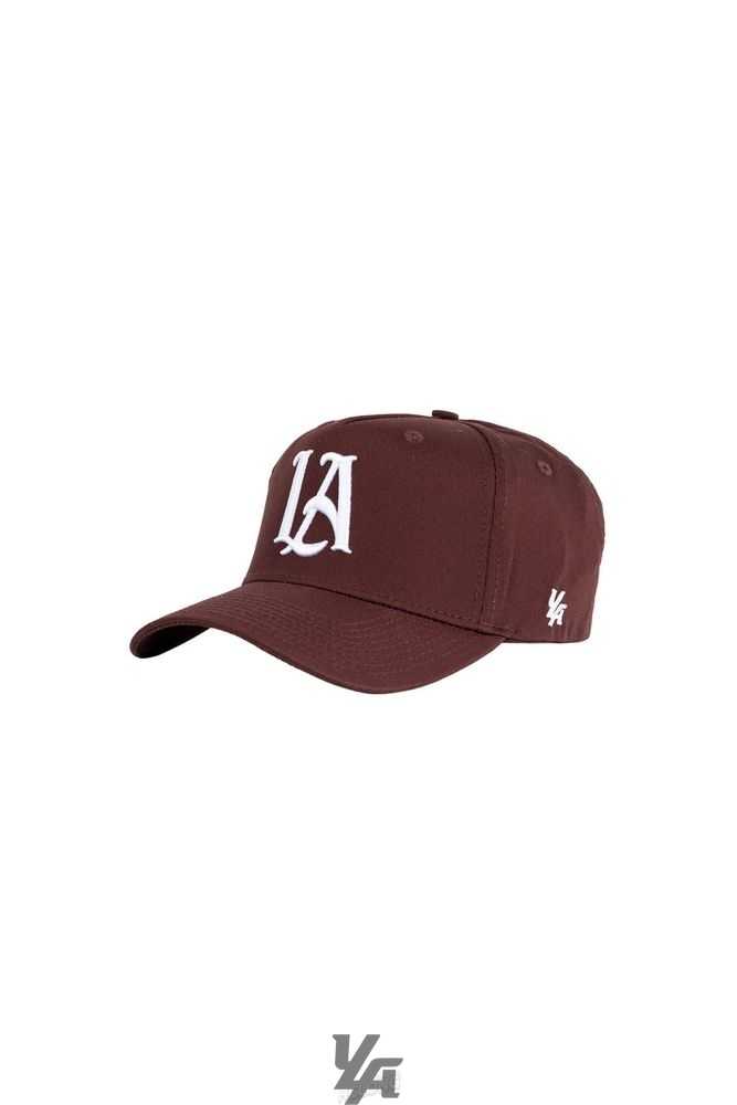 Wine YoungLa 920 A-Frame LA Snapback Hat 2.0 | 4563-BNECR